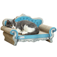 Load image into Gallery viewer, 2-in-1 Cat Scratcher, Cardboard Cat Scratching Board with Catnip, Cat Scratch Pad for Indoor Cats, 30.5 x 55 x 31.5cm, Light Blue
