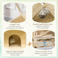 Load image into Gallery viewer, Wooden Large Hamster Cage Small Animal Exercise Play House 3 Tier with Sliding Tray, Seesaws, Water Bottle, Natural

