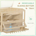 Load image into Gallery viewer, Wooden Large Hamster Cage Small Animal Exercise Play House 3 Tier with Sliding Tray, Seesaws, Water Bottle, Natural
