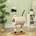 Load image into Gallery viewer, Cat Tree Sheep Design, 98 cm Multi-Level Cat Tower with Scratching Posts, Tunnel & Play Ball for Indoor Kitten Climbing, Playing, Relaxing, Easy Assembly, Light Brown
