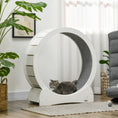 Load image into Gallery viewer, Cat Treadmill, Cat Exercise Wheel, 30 inch Kitten Running Wheel with Brake, Carpeted Runway for Exercise - White
