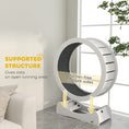 Load image into Gallery viewer, Cat Treadmill, Cat Exercise Wheel, 30 inch Kitten Running Wheel with Brake, Carpeted Runway for Exercise - White
