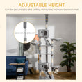 Load image into Gallery viewer, Floor to Ceiling Cat Tree, 240-260cm Adjustable Height Kitten Tower with Scratching Posts, Cat Houses, Ramps, Hammocks, Toy Balls, Tunnel for Indoor Use- Light Grey
