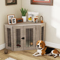 Load image into Gallery viewer, 2 in 1 Dog Crate Furniture, Side Table Dog Kennel with Cushion, Large Door, for Medium Dogs - Walnut Brown
