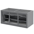 Load image into Gallery viewer, Wooden Hamster Cage, Small Animals Hutch with Tray, Openable Top, Exercise Run, Grey
