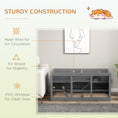 Load image into Gallery viewer, Wooden Hamster Cage, Small Animals Hutch with Tray, Openable Top, Exercise Run, Grey
