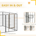 Load image into Gallery viewer, Dog Playpen, Wide 31.5"W Heavy-Duty Metal Puppy Play Pen, Pet Exercise Fences for Outside and Indoor, DIY Design with Door for Multiple Dogs, 16 Panels, 39"H
