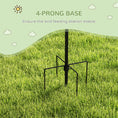 Load image into Gallery viewer, Bird Feeding Station Kit, Wild Bird Feeder Pole with 6 Hooks, 4 Hanging Feeders for Peanuts, Seed, Fat Balls, for Garden, Outdoor, Black
