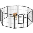 Load image into Gallery viewer, Dog Pen, 8 Panel Puppy Pen, Steel Dog Playpen, for Small Breeds, 60cm Tall, Black
