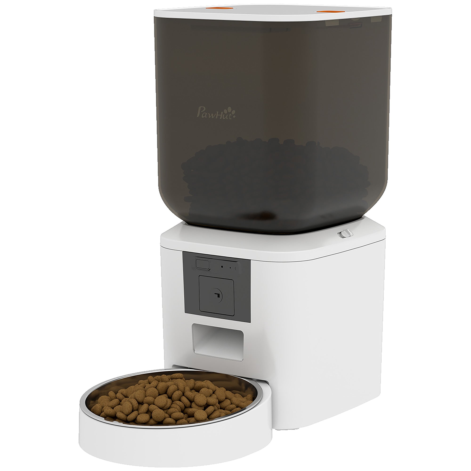 Automatic Cat Feeder with Camera, 2.4G WiFi, Smart APP Control 8L Extra Large Pet Feeder 1-10 Meals with 2-Way Audio, Night Vision, Anti-Clogging, 10s Meal Call Back, Dual Power Supply