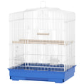 Load image into Gallery viewer, Bird Cage with Perches, Food Bowls, Swing, Parrot Cage for Budgie, Parakeet, Small Bird, 46.5 x 36 x 59cm, Blue
