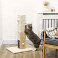 Load image into Gallery viewer, Cat Tree Scratching Post for Indoor Cats 79cm Jute Scratcher Climber w/ Carpet Base Dangling Toy Self Grooming Brush – Beige
