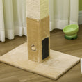 Load image into Gallery viewer, Cat Tree Scratching Post for Indoor Cats 79cm Jute Scratcher Climber w/ Carpet Base Dangling Toy Self Grooming Brush – Beige
