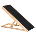 Load image into Gallery viewer, Dog Ramp for Bed Couch, Foldable Wooden Pet Ramp Height Adjustable 4 Levels, for Cats Large Dogs with Non Slip Carpeted Surface, Natural
