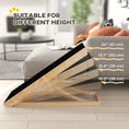 Load image into Gallery viewer, Dog Ramp for Bed Couch, Foldable Wooden Pet Ramp Height Adjustable 4 Levels, for Cats Large Dogs with Non Slip Carpeted Surface, Natural
