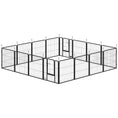 Load image into Gallery viewer, 16 Panels Dog Playpen, 22"W x 24"H Heavy Duty Pet Fence with Door & Strap for Indoor Outdoor Backyard Garden, Portable & Foldable for Small Dogs
