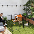 Load image into Gallery viewer, 16 Panels Dog Playpen, 22"W x 24"H Heavy Duty Pet Fence with Door & Strap for Indoor Outdoor Backyard Garden, Portable & Foldable for Small Dogs
