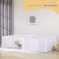 Load image into Gallery viewer, Whelping Box for Dogs, 2m x 1m Whelping Pen for Indoors, Pet Playpen with Three Doors, Two-Room Design

