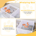 Load image into Gallery viewer, Whelping Box for Dogs, 2m x 1m Whelping Pen for Indoors, Pet Playpen with Three Doors, Two-Room Design
