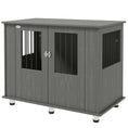 Load image into Gallery viewer, Dog Crate Furniture End Table, Pet Kennel for Medium Large Dogs with Magnetic Door Indoor Animal Cage, Grey, 95 x 55 x 75 cm
