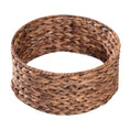 Load image into Gallery viewer, Wicker Cat House, Raised Cat Bed with Cylindrical Base, Soft Washable Cushion, Woven Water Hyacinth Cat Basket for Indoor and Outdoor, 42 x 33 x 52 cm - Brown
