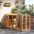 Load image into Gallery viewer, PawHut 3-Story Cat House Feral Cat Shelter, Outdoor Kitten Condo with Raised Floor, Asphalt Roof, Escape Doors, Jumping Platforms, Yellow
