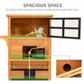 Load image into Gallery viewer, PawHut 3-Story Cat House Feral Cat Shelter, Outdoor Kitten Condo with Raised Floor, Asphalt Roof, Escape Doors, Jumping Platforms, Yellow
