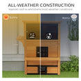 Load image into Gallery viewer, PawHut 3-Story Cat House Feral Cat Shelter, Outdoor Kitten Condo with Raised Floor, Asphalt Roof, Escape Doors, Jumping Platforms, Yellow
