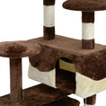 Load image into Gallery viewer, 53" Cat Tree Tower, Large Cat Condo Furniture Multi-Level Activity Center with Scratching Posts, Perches, Ramp, Dangling Balls - Coffee
