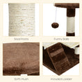 Load image into Gallery viewer, 53" Cat Tree Tower, Large Cat Condo Furniture Multi-Level Activity Center with Scratching Posts, Perches, Ramp, Dangling Balls - Coffee
