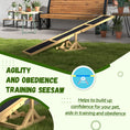 Load image into Gallery viewer, Wood Pet Seesaw Platform Dog Agility Training Equipment Run Game Toy Weather Resistant Pet Supplies Yellow
