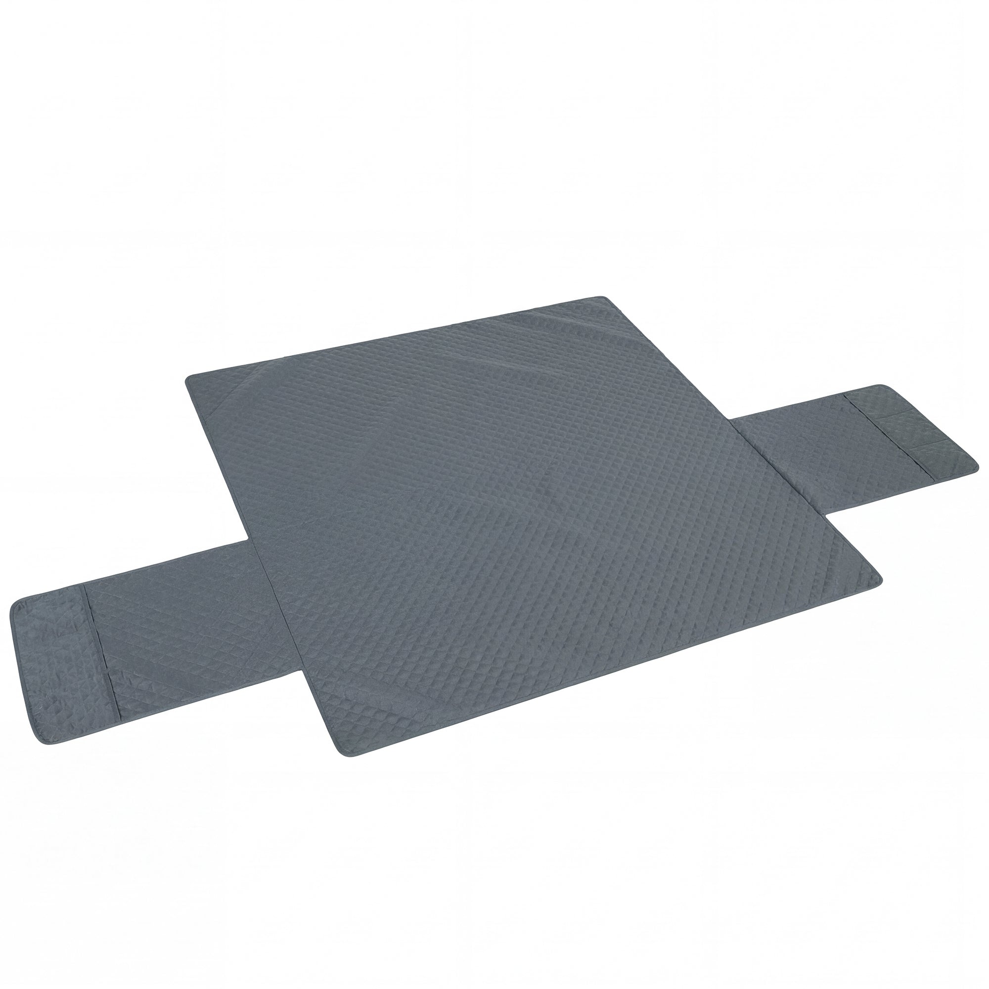 Waterproof Sofa Cover 3 Seater, Soft Couch Cover for Dogs Cats Pets, Non Slip Sofa Slipcoevr with Elastic Straps Furniture Protector for Living Room, Grey