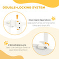 Load image into Gallery viewer, Pressure Fit Dog Stair Gate No Drilling Safety Gate Auto Close for Doorways, Hallways, 74-80cm Adjustable, 94cm Tall, White
