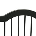 Load image into Gallery viewer, Freestanding Pet Gate Wooden Dog Gate with Support Feet Foldable Pet Fence Safety Barrier for the House Doorway Stairs Black
