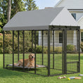 Load image into Gallery viewer, Large Dog Kennel Outdoor with Roof, 3 Doors, Expandable Heavy Duty Dog Kennel Outside Run Enclosure with Secure Lock, Removable Door, for Small Medium Large Pets, Chickens, Ducks, 8' x 4' x 6'
