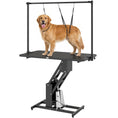 Charger l'image dans la visionneuse de la galerie, 43" L Hydraulic Dog Grooming Table, Z-Lift Height Adjustable Pet Grooming Table with Noose and Non-Slip Tabletop for Medium Large Dogs, Black
