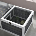 Load image into Gallery viewer, Wooden Tortoise House, Tortoise Table with Hide Shelter Run, Openable Top, Tray, Dark Grey
