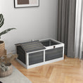Load image into Gallery viewer, Wooden Tortoise House, Tortoise Table with Hide Shelter Run, Openable Top, Tray, Dark Grey
