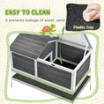 Load image into Gallery viewer, Wooden Tortoise House, Tortoise Table with Hide Shelter Run, Openable Top, Tray, Dark Grey
