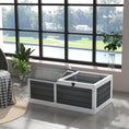 Load image into Gallery viewer, Wooden Tortoise House, Tortoise Table with Hide Shelter Run, Openable Top, Tray, Dark Grey
