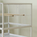 Load image into Gallery viewer, Bird Cage, Metal Parrot Cage with Rolling Stand Wheels, Acrylic Viewing Panels, Storage Shelf, Slide-out Tray, Perches, Feeders, for Budgie, Parakeet, Canary, Finch, White, 48 x 46 x 83 cm
