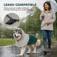 Load image into Gallery viewer, Dog Raincoat with Hood, Waterproof & Breathable Rain Jacket with Reflective Strips and Leash Hole, Adjustable Poncho for Extra Large Dogs, 30-40 KG Available, Green, XL
