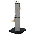 Load image into Gallery viewer, 2 in 1 Cat Scratching Post, 78cm Tall Cat Scratch Post with 3 Toy Feathers, Cat Scratcher Post for Indoor Cats and Kittens, Black
