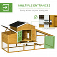 Load image into Gallery viewer, 79" Wooden Chicken Coop, Outdoor Hen House, Poultry Habitat with Removable Tray, Nesting Box, Run, Ramp
