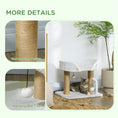 Load image into Gallery viewer, Cat Scratching Post Cat Tree Tower With Bed for Indoor Cats Scratcher Toy Balls 48 x 38 x 42cm - White
