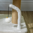 Load image into Gallery viewer, Cat Scratching Post Cat Tree Tower With Bed for Indoor Cats Scratcher Toy Balls 48 x 38 x 42cm - White
