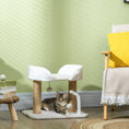 Load image into Gallery viewer, Cat Scratching Post Cat Tree Tower With Bed for Indoor Cats Scratcher Toy Balls 48 x 38 x 42cm - White
