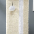 Load image into Gallery viewer, Cat Scratching Post for Indoor Cats, 81cm Cat Scratcher, Vertical Full Scratcher with Natural Sisal Rope, Hanging Ball and Soft Plush, White
