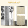 Load image into Gallery viewer, 36"H Large Cat Scratching Post for Indoor Cats, Bold Cat Tree Multi-Level Kitty Tower with Sisal Mat Scratch Rope, Cat Bed, Removable Cushion, Perch, Grey

