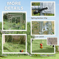 Load image into Gallery viewer, Chicken Run, Large Metal Chicken Coop with Feeding Door, Waterproof & UV-Resistant Cover, Hanging Feeder, Perch, Poultry Cage for Outdoor, Backyard, Farm, for 24-30 Chickens
